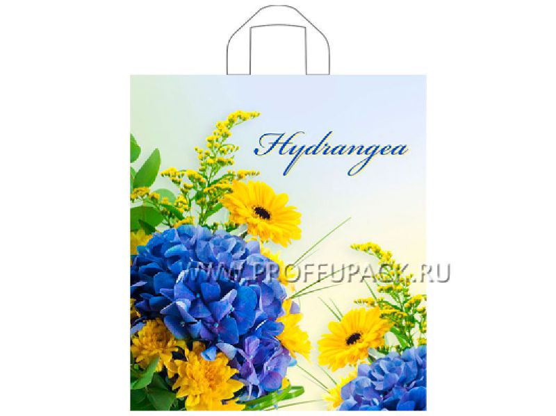 Изображение товара Пакет Джульетта 38*42см 37мк Гортензия (50шт/уп) в Миди Лтд