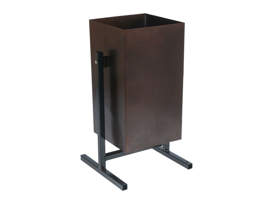Изображение товара Урна У-1 квадратная коричневая металл в Миди Лтд