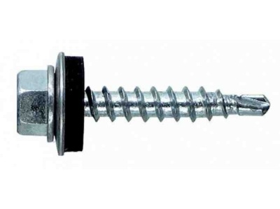 Изображение товара Саморез кровельный мет-дер, цинк 4,8*38 (130шт/уп)    ХХ в Миди Лтд