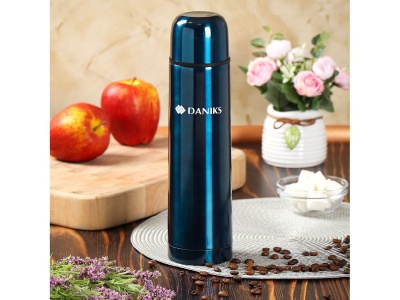 Термос нерж сталь 0,75л (SL-75ZN-540U) узкая горловина Daniks Синий глянец (24шт/уп) - фото в Миди Лтд Изображение товара Термос нерж сталь 0,75л (SL-75ZN-540U) узкая горловина Daniks Синий глянец (24шт/уп) в Миди Лтд