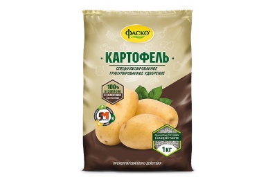 Удобрение минеральное ФАСКО Картофель 1кг (20шт/уп) - фото в Миди Лтд Изображение товара Удобрение минеральное ФАСКО Картофель 1кг (20шт/уп) в Миди Лтд
