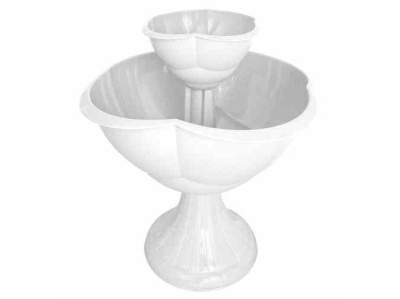 Изображение товара Кашпо 2х ярусное ВОДОПАД белое (5шт/уп) в Миди Лтд