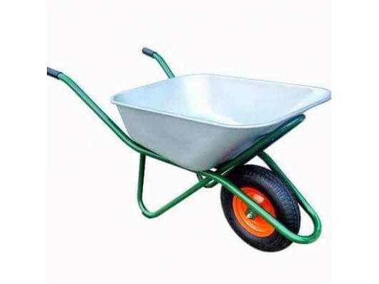 Изображение товара Тачка одноколесная 110л/200кг (колесо: 4.80 пневматическое D16/12) синяя в Миди Лтд