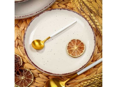 Тарелка десертная керамика круглая 17,6см Daniks White Fusion белая (6шт/уп) - фото в Миди Лтд Изображение товара Тарелка десертная керамика круглая 17,6см Daniks White Fusion белая (6шт/уп) в Миди Лтд