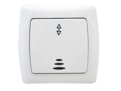 Изображение товара Выключатель 1кл проходной с подсветкой белый Маргарита СП 10А 220В (М0125)(1/10/100) в Миди Лтд