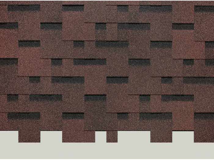 Изображение товара ХЧерепица гибкая DOCKE PIE Europa Matrix 1000*318мм Коричневая (3м2/уп) в Миди Лтд