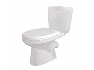 Изображение товара Унитаз "Анимо" белый прямой выпуск, дюропластовое сидение (Santek) в Миди Лтд