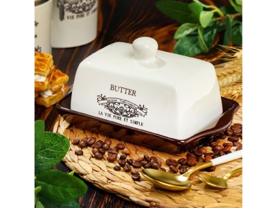 Масленка доломит Daniks Кафе (24шт/уп) - фото в Миди Лтд Изображение товара Масленка доломит Daniks Кафе (24шт/уп) в Миди Лтд