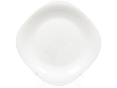 Тарелка обеденная стеклокерамика квадратная 26см Daniks Белый Квадро (6шт/уп) - фото в Миди Лтд Изображение товара Тарелка обеденная стеклокерамика квадратная 26см Daniks Белый Квадро (6шт/уп) в Миди Лтд