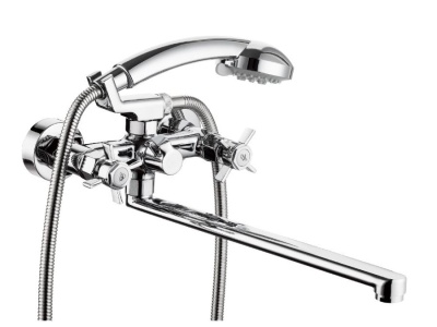 Смеситель для ванны длинный излив QMG7-A TROYA - фото в Миди Лтд Изображение товара Смеситель для ванны длинный излив QMG7-A TROYA в Миди Лтд