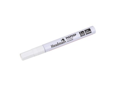 Изображение товара Маркер по металлу масляный белый HEADMAN (500шт/уп) в Миди Лтд