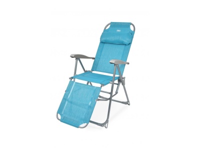 Кресло-шезлонг с подножкой NIKA 820x590x1160 бирюзовое Х - фото в Миди Лтд Изображение товара Кресло-шезлонг с подножкой NIKA 820x590x1160 бирюзовое Х в Миди Лтд