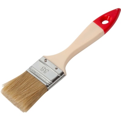 Кисть плоская 1,5 Белый 840  (12шт/уп) - фото в Миди Лтд Изображение товара Кисть плоская 1,5 Белый 840  (12шт/уп) в Миди Лтд