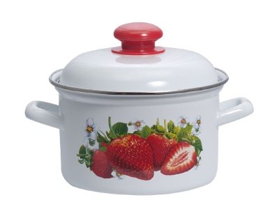 Кастрюля эмаль белая 2,0л Сочная клубника С-1610АП2/4 (4шт/уп) Х - фото в Миди Лтд Изображение товара Кастрюля эмаль белая 2,0л Сочная клубника С-1610АП2/4 (4шт/уп) Х в Миди Лтд