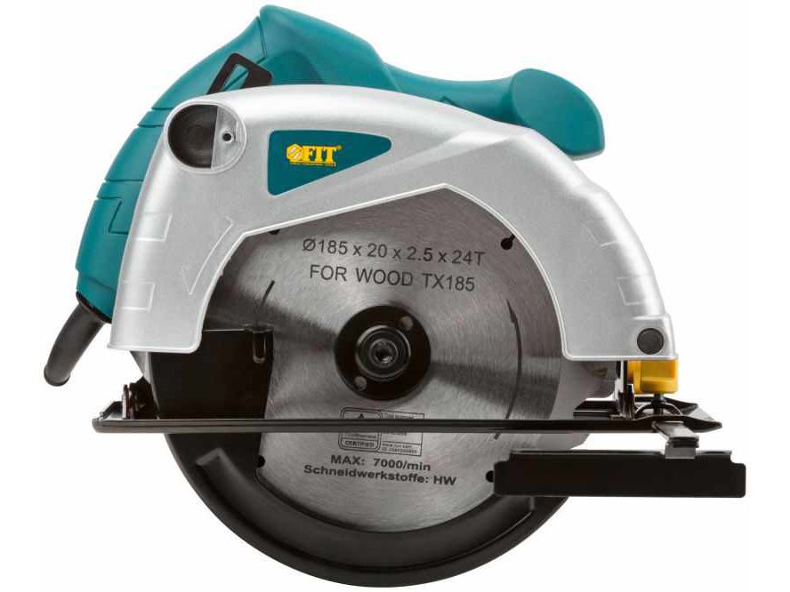 Пила Дисковая FIT 1200 Вт 4500 об/мин 185/20мм жел.опора (коробка) - фото в Миди Лтд Изображение товара Пила Дисковая FIT 1200 Вт 4500 об/мин 185/20мм жел.опора (коробка) в Миди Лтд