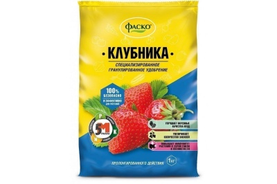 Удобрение минеральное ФАСКО Клубника 1кг (20шт/уп) - фото в Миди Лтд Изображение товара Удобрение минеральное ФАСКО Клубника 1кг (20шт/уп) в Миди Лтд