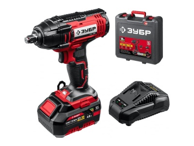 Изображение товара Гайковерт ударный ЗУБР 18В 1 АКБ (кейс) в Миди Лтд