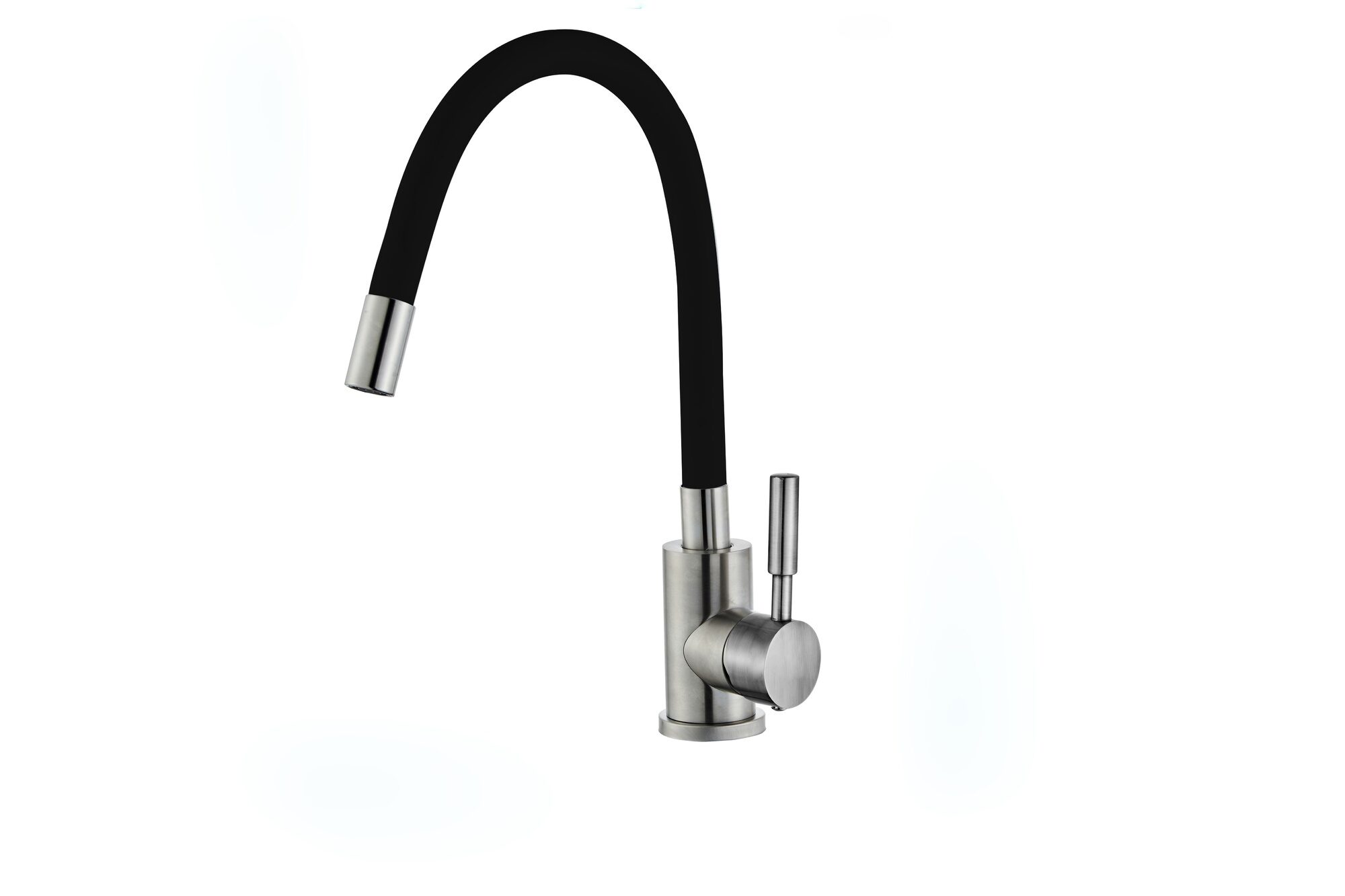 Смеситель для кухни силиконовый излив 35мм нерж 304 черный B49133E-8 ХХХ - фото в Миди Лтд Изображение товара Смеситель для кухни силиконовый излив 35мм нерж 304 черный B49133E-8 ХХХ в Миди Лтд