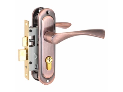 Замок врезной 103/50 AC старая медь с ручкой Стандарт (20шт/уп) - фото в Миди Лтд Изображение товара Замок врезной 103/50 AC старая медь с ручкой Стандарт (20шт/уп) в Миди Лтд