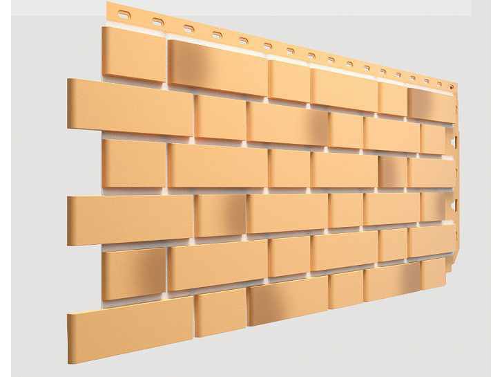 Изображение товара Панель фасадная DOCKE STANDART FLEMISH 440*1183мм Желтый жженый (0,52м2/шт) (10шт/кор) в Миди Лтд