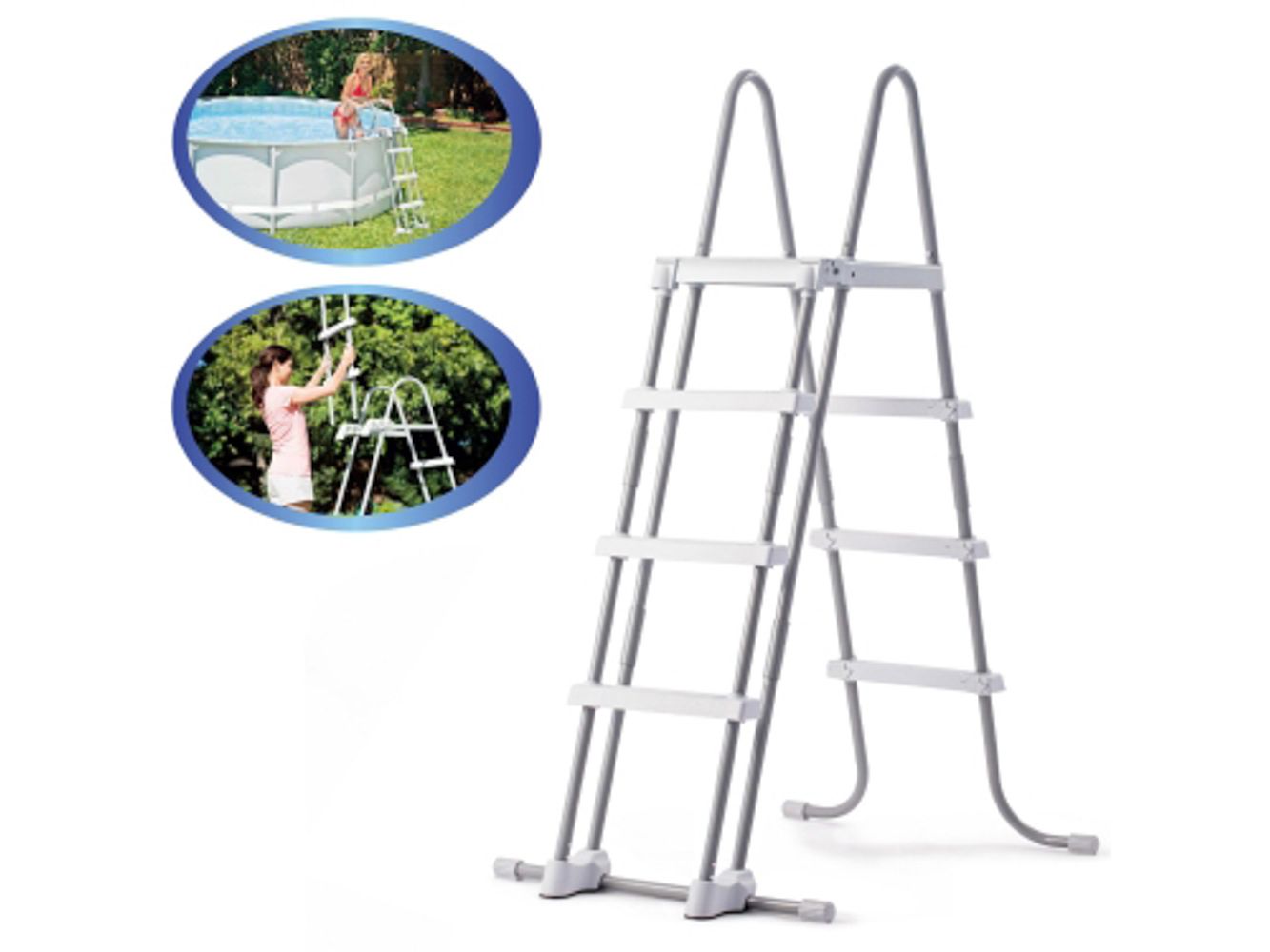 Изображение товара Лестница для бассейнов INTEX сталь 122см 28076 (2шт/кор) в Миди Лтд