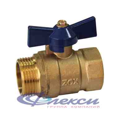 Кран шаровой 1" ручка г/ш  ZOX (5шт/уп) - фото в Миди Лтд Изображение товара Кран шаровой 1" ручка г/ш  ZOX (5шт/уп) в Миди Лтд