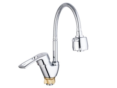 Смеситель для кухни гибкий излив YUB4-E ZEGOR - фото в Миди Лтд Изображение товара Смеситель для кухни гибкий излив YUB4-E ZEGOR в Миди Лтд