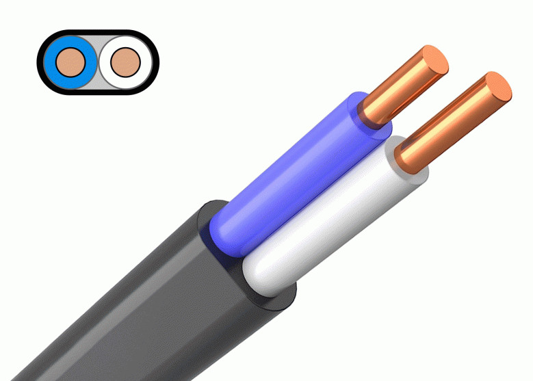 Изображение товара Кабель Радонит ВВГ-Пнг 2х4 черный ТУ (100м/бухта) в Миди Лтд