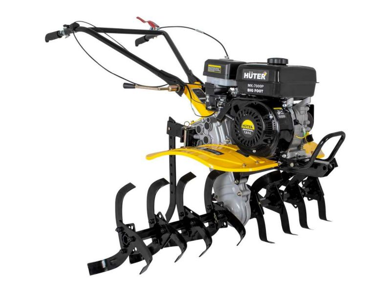 Мотоблок Huter МК-7000P BIG FOOT - фото в Миди Лтд Изображение товара Мотоблок Huter МК-7000P BIG FOOT в Миди Лтд