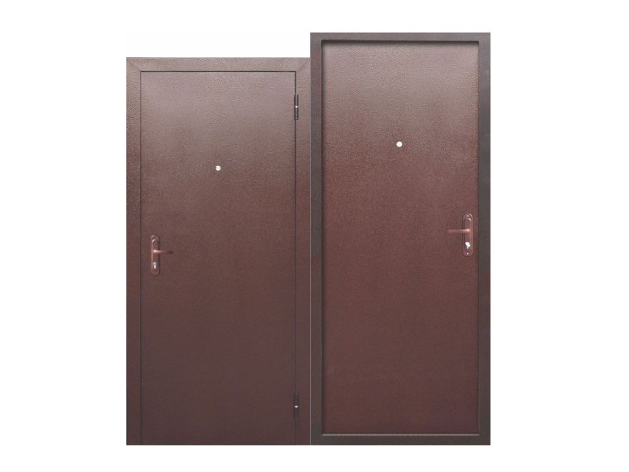 Дверь металлическая 960 правая Стройгост 5-1 Металл Г.К. (ручка, основной замок) - фото в Миди Лтд Изображение товара Дверь металлическая 960 правая Стройгост 5-1 Металл Г.К. (ручка, основной замок) в Миди Лтд