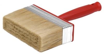 Изображение товара Макловица 40*140мм натуральная щетина нерж.обжим красная пласт.ручка в Миди Лтд