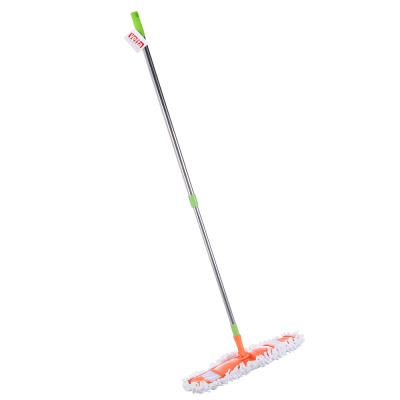 Изображение товара Швабра с насадкой из микрофибры, ручка телескоп. черенок нержавеющая сталь 70-120см VETTA (60шт/кор) в Миди Лтд