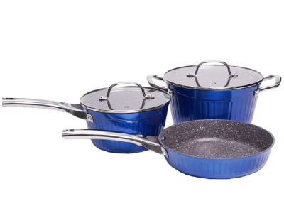 Набор посуды GALAXY LINE GL 9515 Синий 5 предметов Кастрюля 4,6л с крышкой Ковш 2,7л с крышкой Х - фото в Миди Лтд Изображение товара Набор посуды GALAXY LINE GL 9515 Синий 5 предметов Кастрюля 4,6л с крышкой Ковш 2,7л с крышкой Х в Миди Лтд