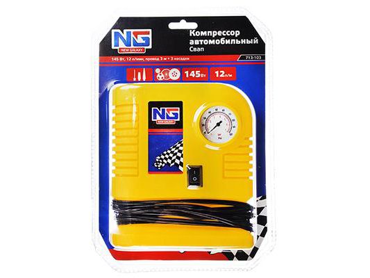 Компрессор автомобильный Свап 145Вт провод 3м - фото в Миди Лтд Изображение товара Компрессор автомобильный Свап 145Вт провод 3м в Миди Лтд