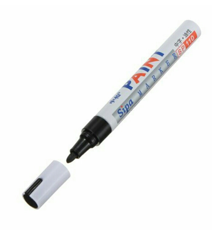 Изображение товара Маркер Краска Paint SP 110 Черный (12шт/уп) в Миди Лтд