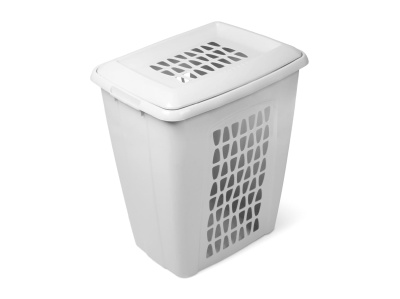 Корзина для белья МОЛЕТТА прямоугольная с крышкой 60л светло-серая (4шт/уп) - фото в Миди Лтд Изображение товара Корзина для белья МОЛЕТТА прямоугольная с крышкой 60л светло-серая (4шт/уп) в Миди Лтд