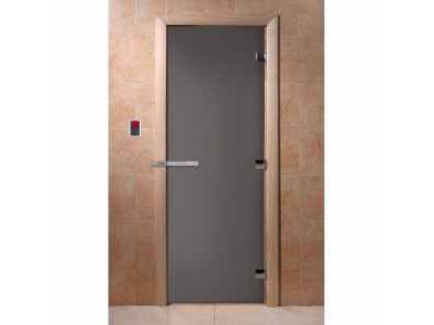 Дверь САУНА "Затмение" 190*70, графит матовое, коробка листва - фото в Миди Лтд Изображение товара Дверь САУНА "Затмение" 190*70, графит матовое, коробка листва в Миди Лтд