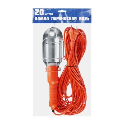 Изображение товара Лампа переносная 60Вт 20м Ермак (25шт/кор) в Миди Лтд