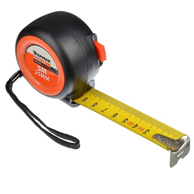 Рулетка  5м*25мм ЕРМАК автостоп, АBS пластик (120шт/кор) - фото в Миди Лтд Изображение товара Рулетка  5м*25мм ЕРМАК автостоп, АBS пластик (120шт/кор) в Миди Лтд