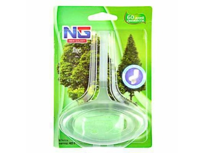 Освежитель для унитаза подвесной Лес 40гр (48шт/кор) - фото в Миди Лтд Изображение товара Освежитель для унитаза подвесной Лес 40гр (48шт/кор) в Миди Лтд