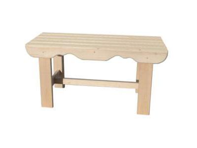 Изображение товара Лавка нераскладная наличник (1700*400*435мм) в Миди Лтд