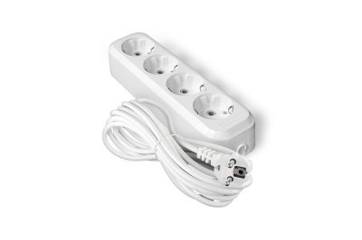 Удлинитель 4 гнезда с/з 5м (25шт/кор) - фото в Миди Лтд Изображение товара Удлинитель 4 гнезда с/з 5м (25шт/кор) в Миди Лтд