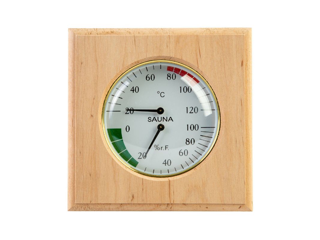 Термогигрометр квадрат канадский кедр - фото в Миди Лтд Изображение товара Термогигрометр квадрат канадский кедр в Миди Лтд