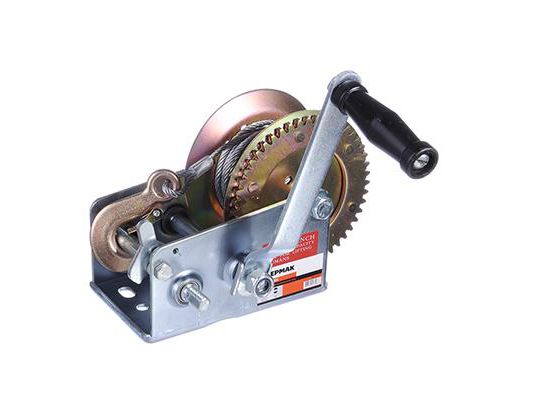 Лебедка ручная шестеренчатая 1350кг ЕРМАК TRT 1301С мет.трос 10м (4шт/кор) - фото в Миди Лтд Изображение товара Лебедка ручная шестеренчатая 1350кг ЕРМАК TRT 1301С мет.трос 10м (4шт/кор) в Миди Лтд