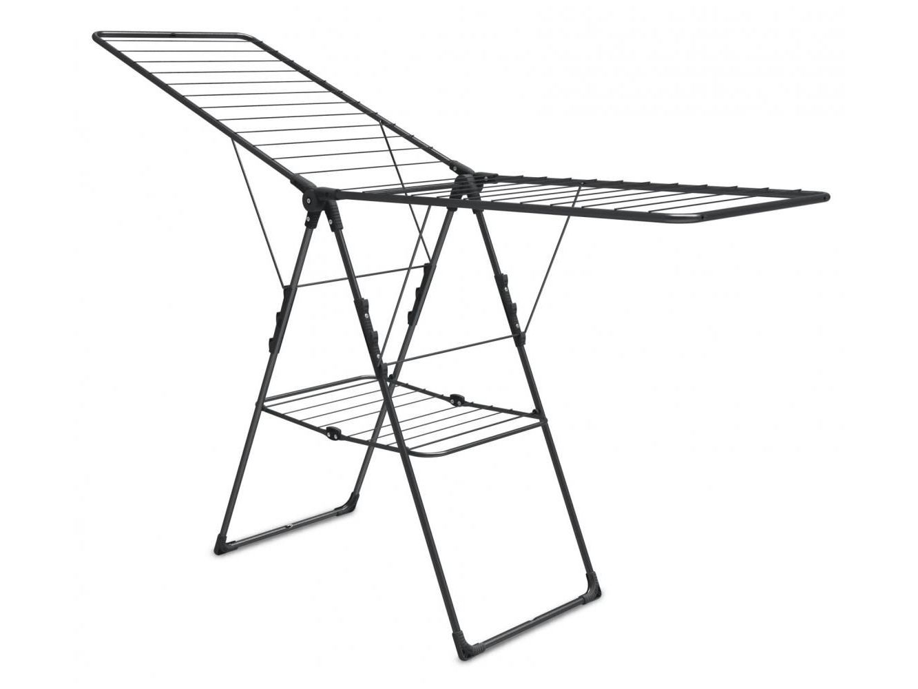 Сушилка для белья напольная NIKA 1815х515х930 21м черная - фото в Миди Лтд Изображение товара Сушилка для белья напольная NIKA 1815х515х930 21м черная в Миди Лтд