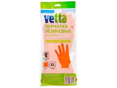 Изображение товара Перчатки резиновые спец. для уборки оранжевые XL VETTA в Миди Лтд