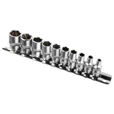 Набор торцевых головок ЕРМАК "Супер-лок" (10пр) 1/4" (4-13мм) - фото в Миди Лтд Изображение товара Набор торцевых головок ЕРМАК "Супер-лок" (10пр) 1/4" (4-13мм) в Миди Лтд