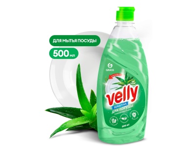Изображение товара Средство для мытья посуды Velly Sensitive алоэ вера 500мл (8шт/уп) Х в Миди Лтд