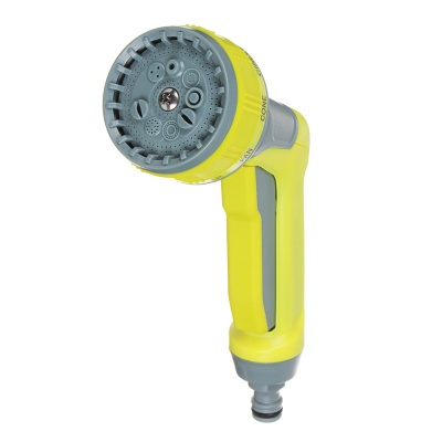 Пистолет садовый для полива  9 режимов, регулятор давления, АBS+TPR, INBLOOM (48шт/кор) - фото в Миди Лтд Изображение товара Пистолет садовый для полива  9 режимов, регулятор давления, АBS+TPR, INBLOOM (48шт/кор) в Миди Лтд