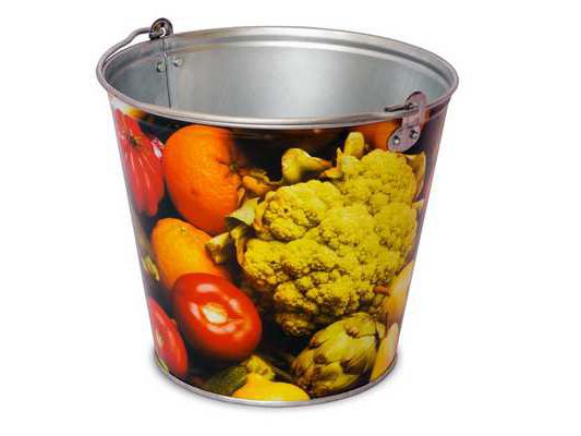 Изображение товара Ведро оцинкованное с декором 9л (10шт/уп) в Миди Лтд